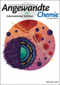 Decorative journal cover. Layered nanoparticles functionalized with protease-responsive peptide biomarkers and loaded with siRNA enable non-invasive urinary diagnostics in mouse models of three different cancer types with simultaneous gene silencing in adjacent and metastatic mouse models of ovarian cancer. P. T. Hammond et al. describe in their Research Article on page 2798 a modular nanotheranostics platform that can both disrupt and characterize tumors, allowing simultaneous treatment and monitoring of the disease.